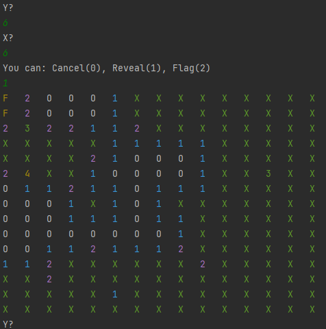 Text-Based Minesweeper